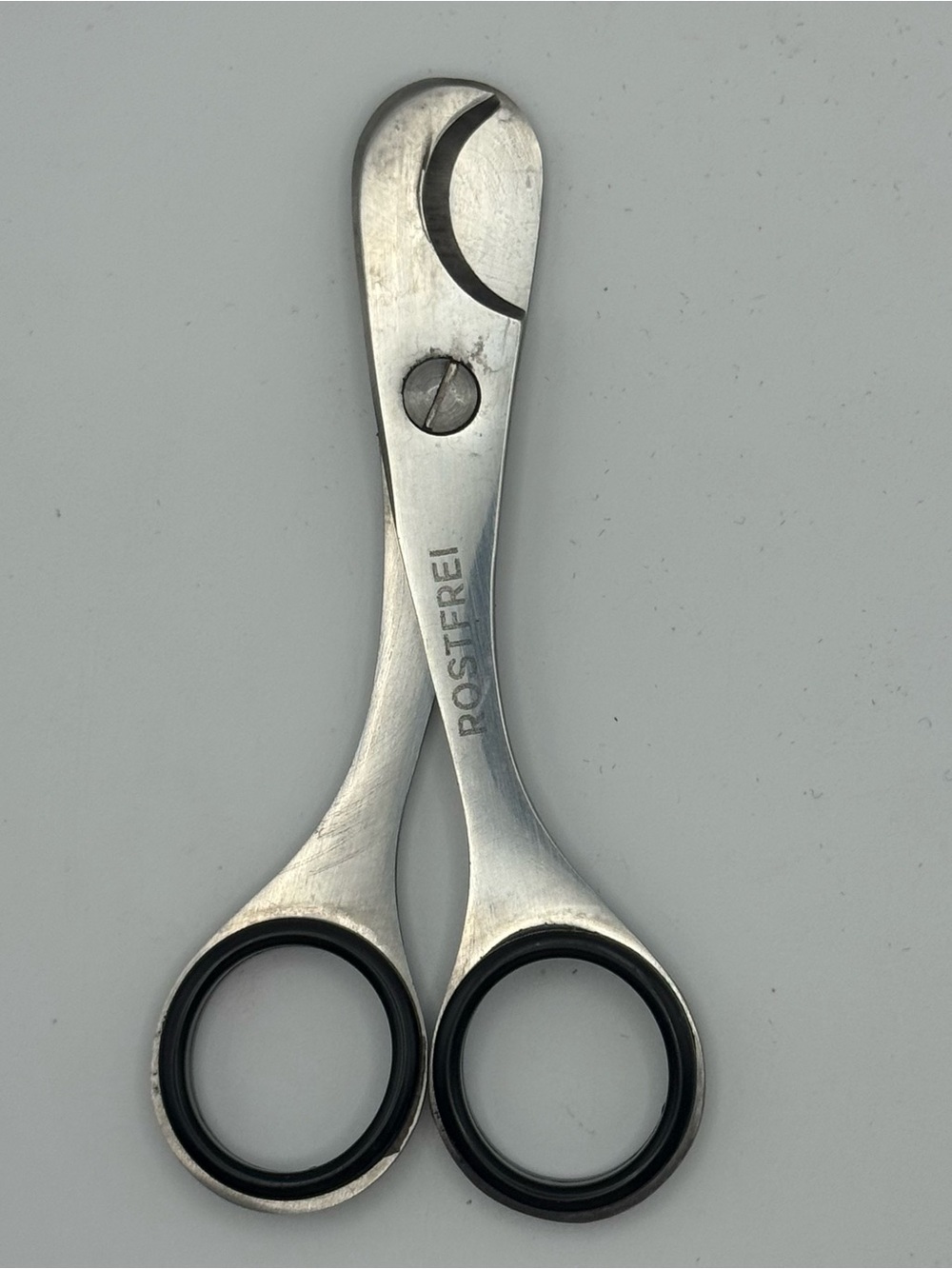 Vintage Rostfrei Cigar Cutter Scissors Stainless Steel Pocket Cutter Germany